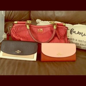 Coach Handbag w/ Choice of Wallet